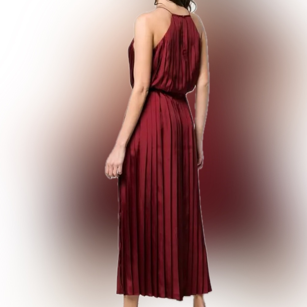 Tibi Mendini Silk Twill Pleated Dress 00 or XS - Picture 4 of 8